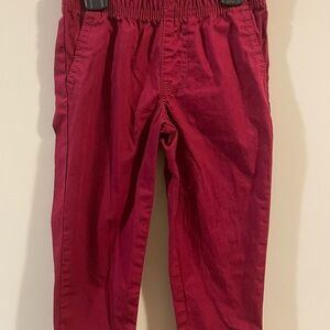 Red Casual Pants